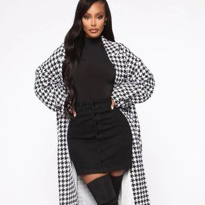 Love Bites Houndstooth Coat